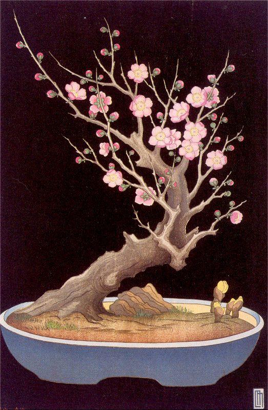 Miller, Lilian May Japanese Dwarf Plum Tree oil painting image